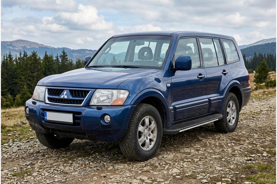 Mitsubishi Pajero Wagon III 1999-2006 Pedane laterali Bosphorus Grey (2 pz, alluminio) Image