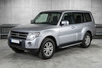 Mitsubishi Pajero Wagon IV 2006-2021 Pedane Laterali Maya V1 (2 pz, Alluminio) foto 1