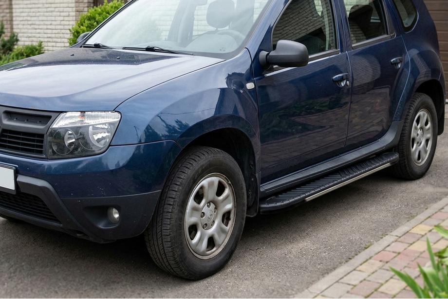 Dacia Duster 2008-2018 Pedane laterali Bosphorus Grey (2 pz, alluminio) Image