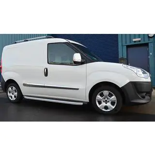 Cover Maniglie Porta Cromate (4 pezzi, Acciaio Inox) Fiat Fiorino/Qubo 2008-2024 foto 2