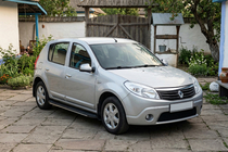Dacia Sandero 2007-2013 Pedane laterali Bosphorus Grey (2 pz, alluminio) foto 1