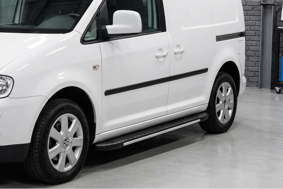 Volkswagen Caddy 2010-2015 Pedane laterali Bosphorus Grey (2 pz, alluminio) Image