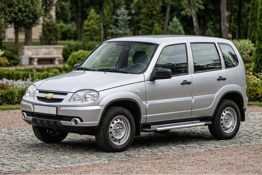 Chevrolet Niva 1998-2020 Pedane Laterali New Vision Grey (2 pz, Alluminio) Foto 1