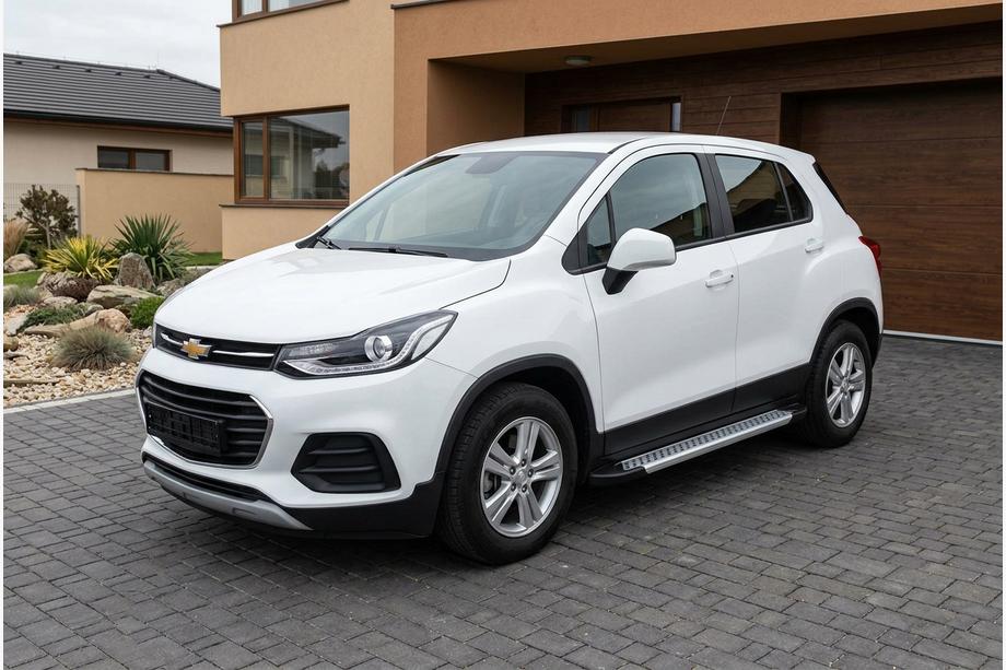 Chevrolet Trax 2012-2023 Pedane Laterali New Vision Grey (2 pz, Alluminio) Image