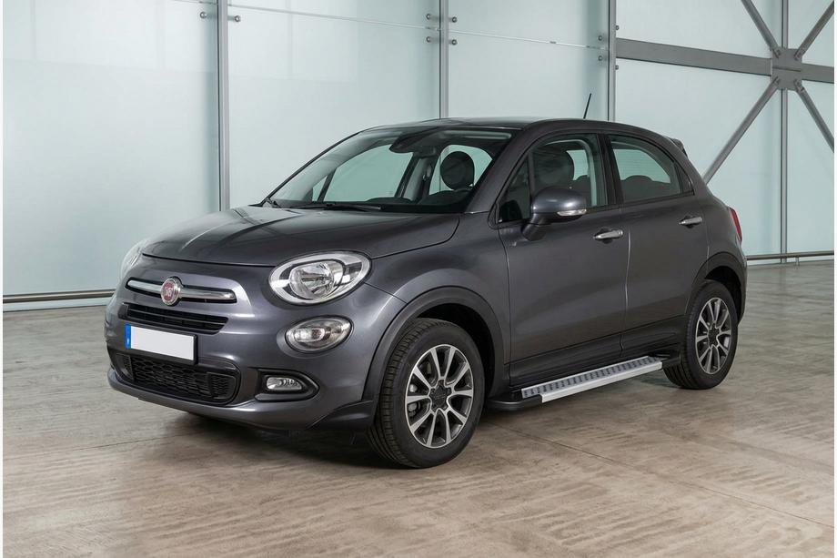 Fiat 500X 2014-2024 Pedane Laterali New Vision Grey (2 pz, Alluminio) Image