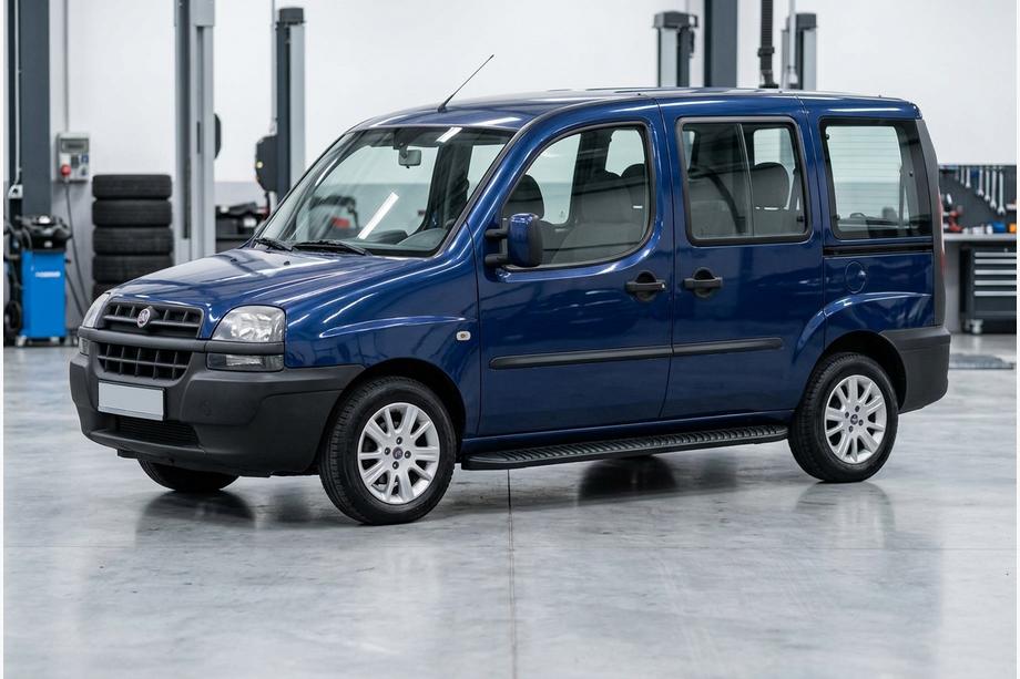 Fiat Doblo I 2001-2005 Pedane Laterali Tayga Black (2 pz, Alluminio) Image