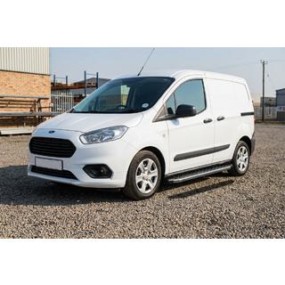 Pedane Laterali BlackLine (2 pz, Alluminio) Ford Courier 2014-2023 foto 1