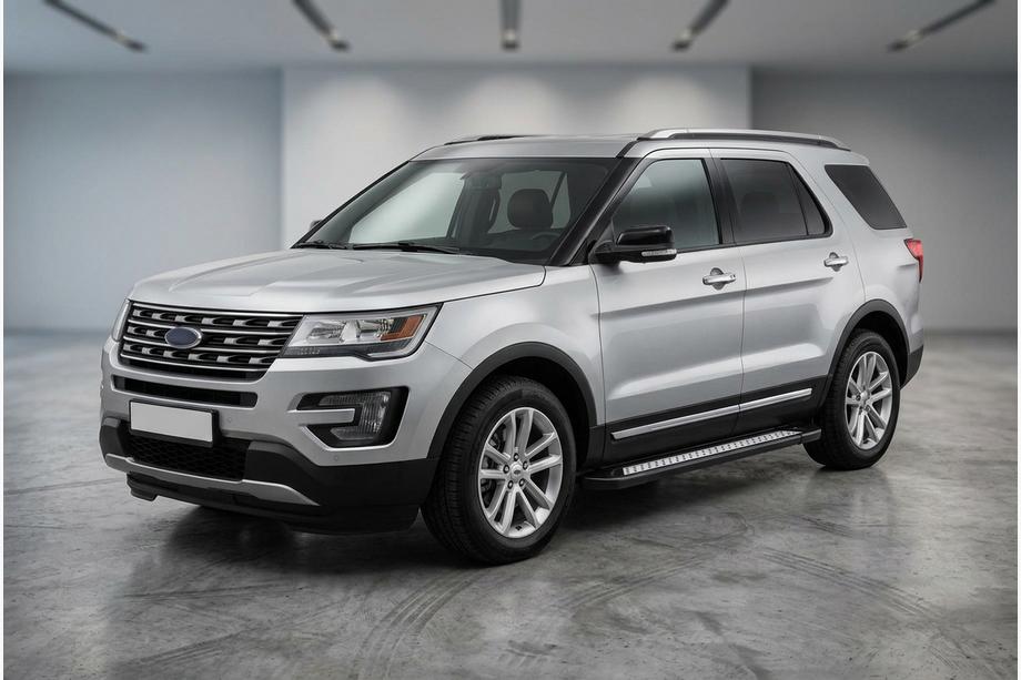 Ford Explorer 2011-2019 Pedane Laterali New Vision Black (2 pz, Alluminio) Image