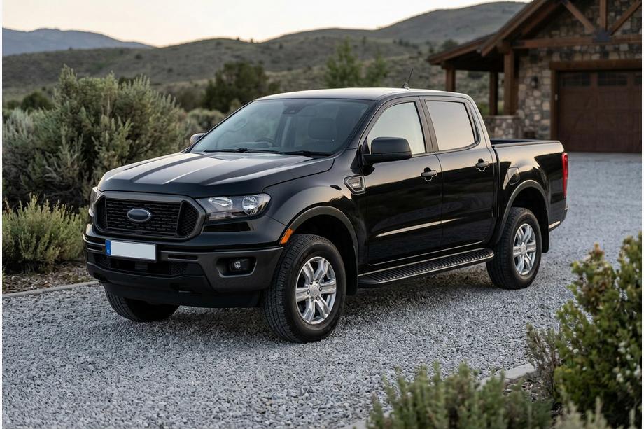 Ford Ranger 2011–2022 Pedane Laterali Tayga Black (2 pz, Alluminio) Image