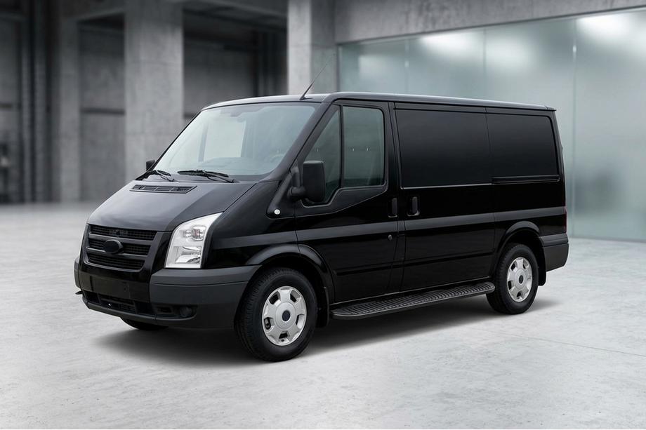 Ford Transit 2000–2014 Pedane Laterali Tayga Black (2 pz, Alluminio) Image