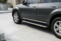 GreatWall Haval/Hover H3 2005-2013 Pedane Laterali BlackLine (2 pz, Alluminio) foto 1