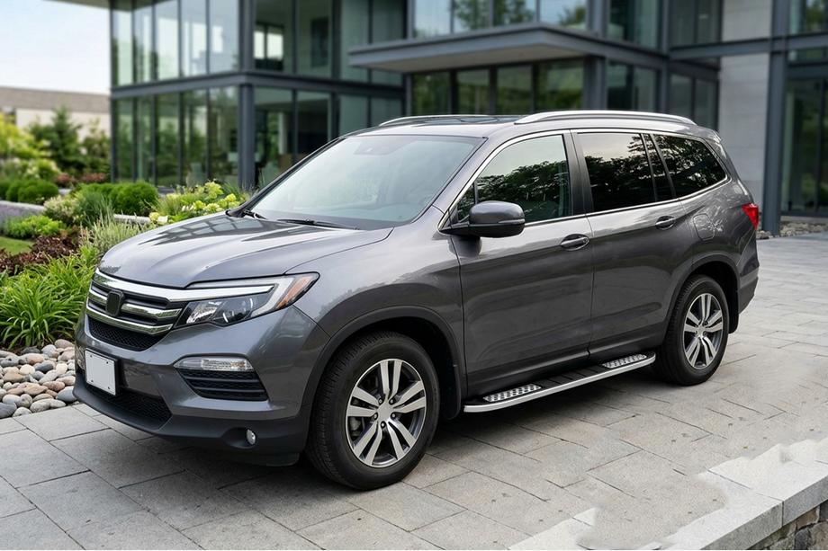 Honda Pilot 2015-2022 Pedane Laterali Tayga V2 (2 pz, Alluminio) Image