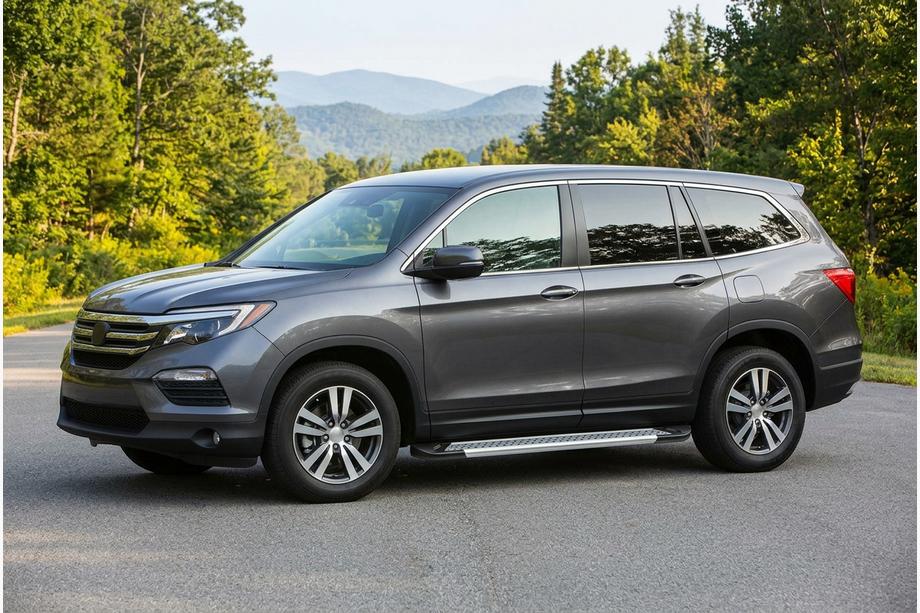Honda Pilot 2015-2022 Pedane Laterali New Vision Grey (2 pz, Alluminio) Foto 1