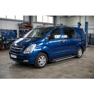 Pedane Laterali RedLine V1 (2 pz, alluminio) Hyundai H300, H1, Starex 2008-2020 foto 1