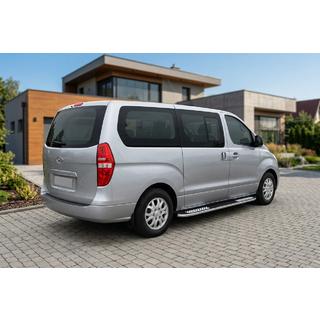Pedane Laterali Tayga V2 (2 pz, Alluminio) Hyundai H300, H1, Starex 2008-2020 foto 1