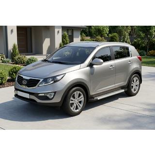 Pedane Laterali New Vision Grey (2 pz, Alluminio) Kia Sportage 2010-2015 foto 1