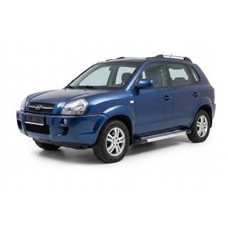 Pedane Laterali New Vision Grey (2 pz, Alluminio) Hyundai Tucson JM 2004- foto 1