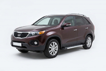 Kia Sorento II XM 2009-2014 Pedane Laterali New Vision Grey (2 pz, Alluminio) 2013-2016 foto 1