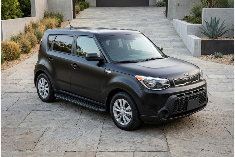 Kia Soul II 2013-2018 Pedane Laterali Tayga Black (2 pz, Alluminio) Foto 1