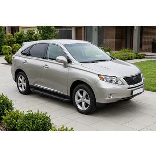 Pedane Laterali Allmond Black (2 pz, Alluminio) Lexus RX 2009-2015 foto 1