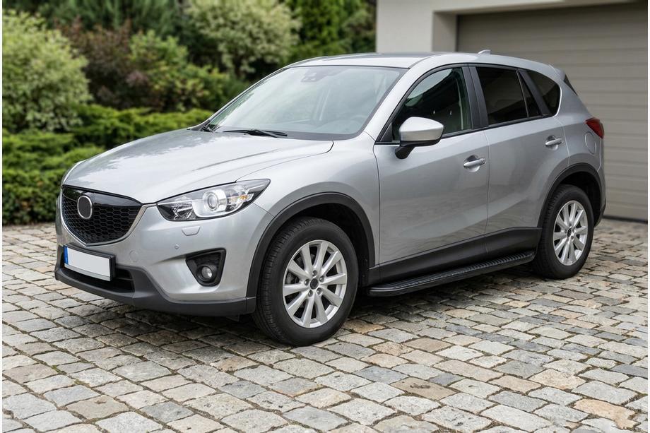 Mazda CX-5 2012-2017 Pedane Laterali Tayga Black (2 pz, Alluminio) Image