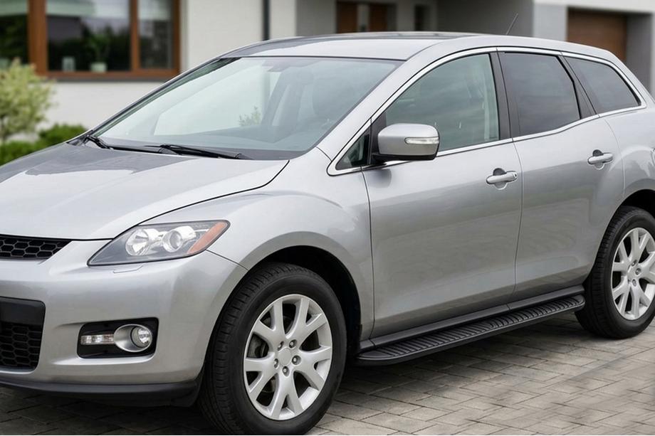 Mazda CX-7 2006-2012 Pedane Laterali Tayga Black (2 pz, Alluminio) Image