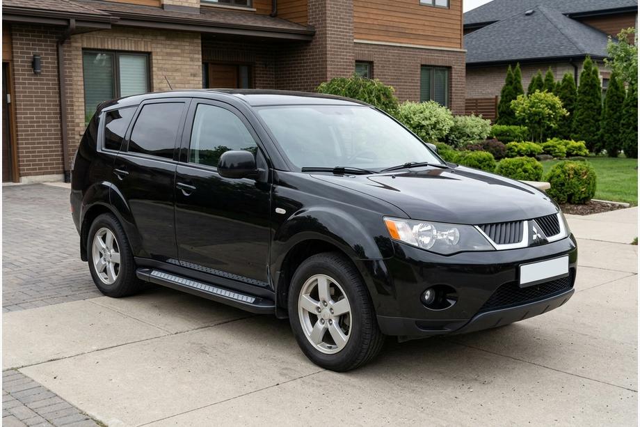 Mitsubishi Outlander 2006-2012 Pedane Laterali New Vision Black (2 pz, Alluminio) Foto 1