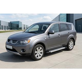 Pedane Laterali New Vision Grey (2 pz, Alluminio) Mitsubishi Outlander 2006-2012 foto 1