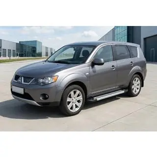 Pedane Laterali New Vision Grey (2 pz, Alluminio) Mitsubishi Outlander 2006-2012 foto 1