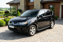 Mitsubishi Outlander 2006-2012 Pedane Laterali Tayga Black (2 pz, Alluminio) foto 1