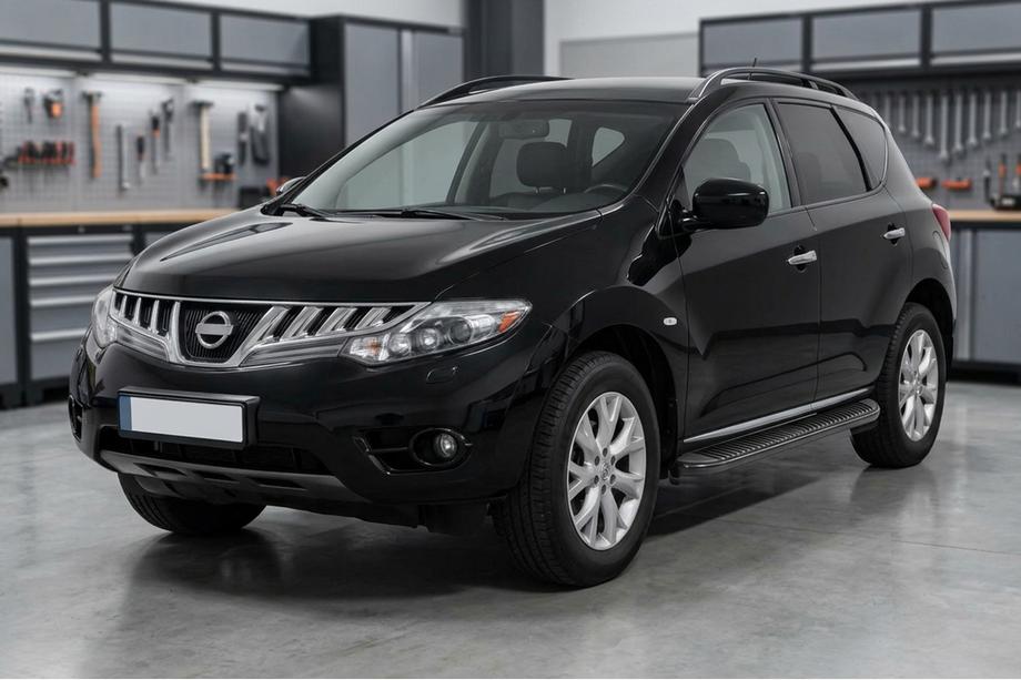 Nissan Murano 2008-2014 Pedane Laterali Tayga Black (2 pz, Alluminio) Image
