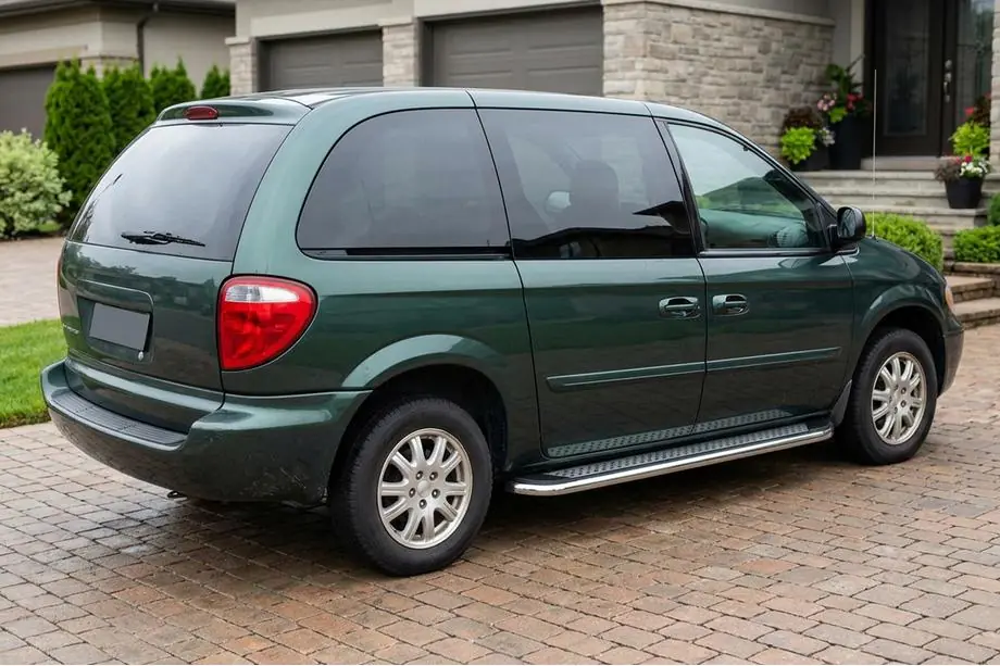 Chrysler Voyager 2001-2007 Pedane Laterali Maydos V2 (2 pz, Alluminio) Image