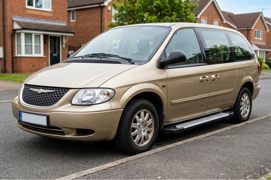 Chrysler Voyager 2001-2007 Pedane laterali Allmond Grey (2 pz, alluminio) Image