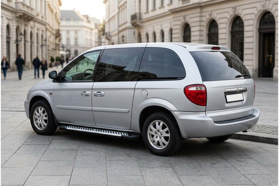 Chrysler Voyager 2001-2007 Pedane Laterali Line (2 pz, Alluminio) Image