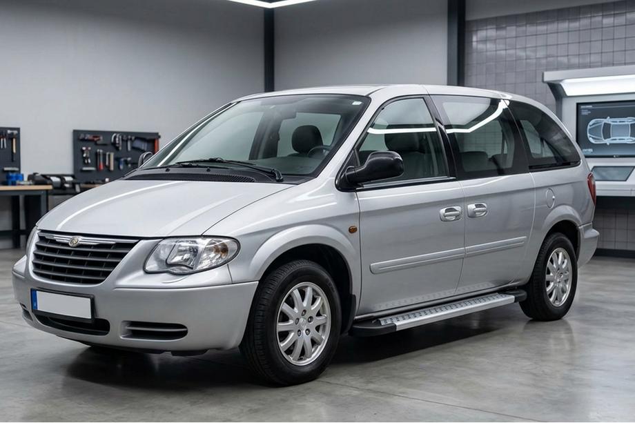 Chrysler Voyager 2001-2007 Pedane Laterali New Vision Grey (2 pz, Alluminio) Foto 1