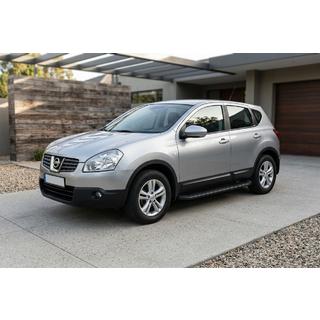 Pedane Laterali Tayga Black (2 pz, Alluminio) Nissan Qashqai 2007-2010 foto 1
