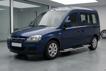 Opel Combo 2002–2012 Pedane Laterali Tayga V2 (2 pz, Alluminio) foto 1