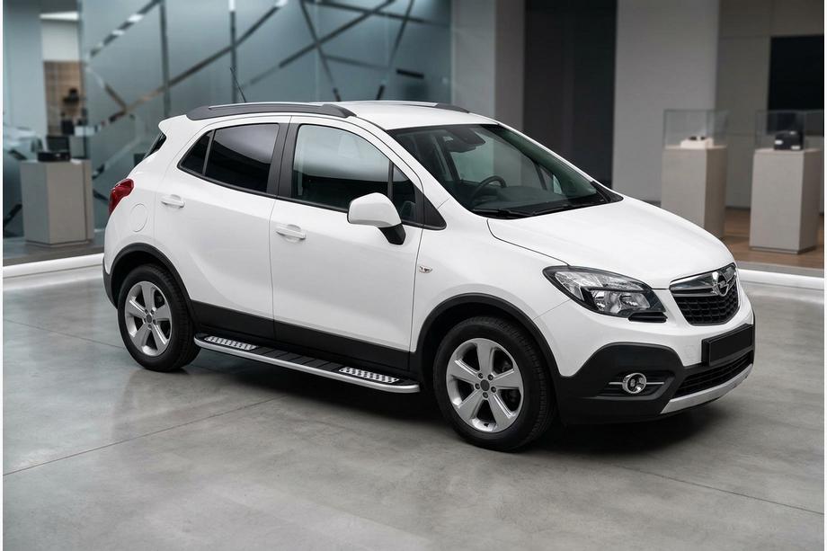 Opel Mokka 2012-2021 Pedane Laterali Tayga V2 (2 pz, Alluminio) Image