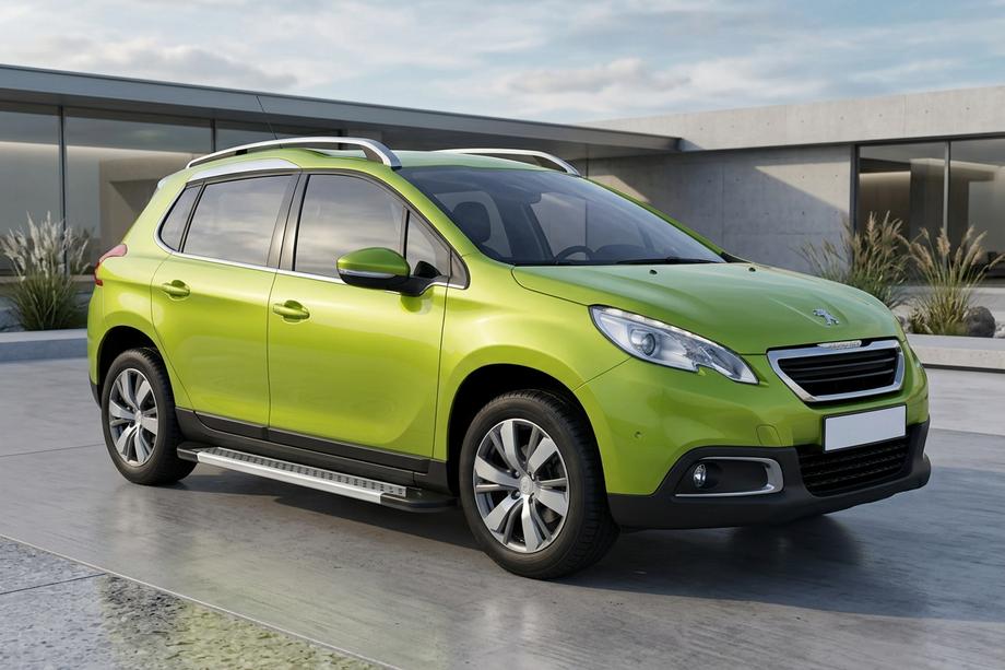 Peugeot 3008 2008-2016 Pedane Laterali New Vision Grey (2 pz, Alluminio) 2014-2016 Image