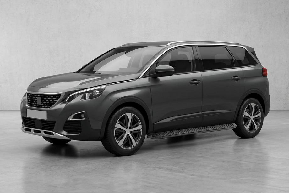 Peugeot 5008 2016-2023 Pedane Laterali Tayga Black (2 pz, Alluminio) Image