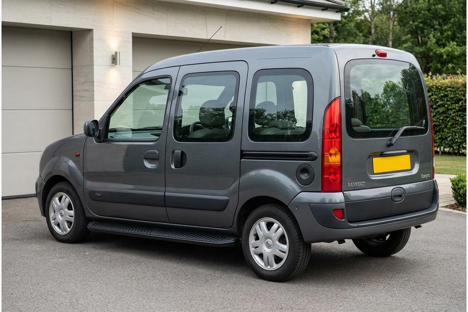 Renault Kangoo 1998-2008 Pedane Laterali Tayga Black (2 pz, Alluminio) Image