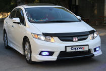 Honda Civic Sedan IX 2011-2016 Deflettore cofano (EuroCap) foto 2