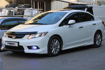 Honda Civic Sedan IX 2011-2016 Deflettore cofano (EuroCap) foto 3