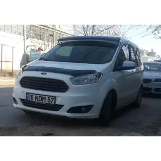 Visiera parabrezza (nero lucido, 5mm) Ford Courier 2014-2023 foto 4