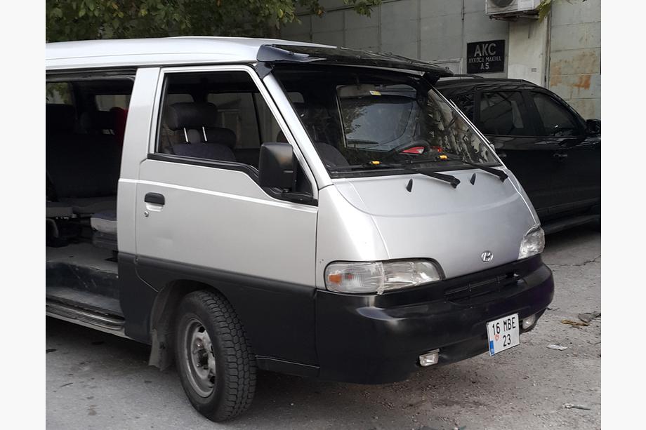 Hyundai H100 Visiera parabrezza (nero lucido, 5mm) Foto 2