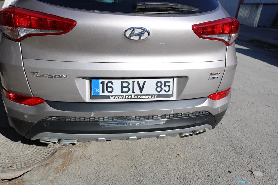 Hyundai Tucson TL 2016-2021 Copertura paraurti posteriore EuroCap 2016-2018 (ABS) Foto 13