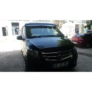 Visiera parabrezza (nero lucido, 5mm) Mercedes Vito/V-class W447 2014- foto 4