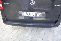 Mercedes Vito/V-class W447 2014- Protezione paraurti posteriore EuroCap (ABS) foto 4