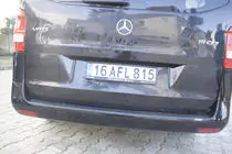 Mercedes Vito/V-class W447 2014- Protezione paraurti posteriore EuroCap (ABS) foto 5