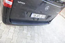 Mercedes Vito/V-class W447 2014- Protezione paraurti posteriore EuroCap (ABS) foto 8